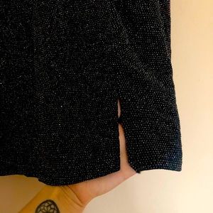 Black Disco Mini Skirt
